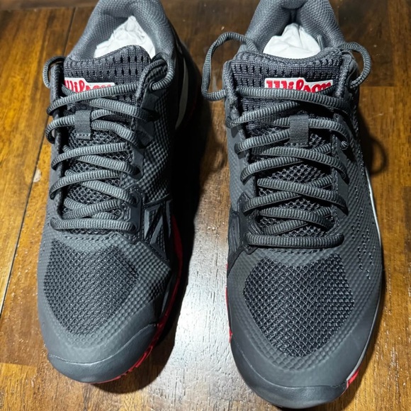Wilson Men's Black and Red Tennis Shoes - Picture 2 of 6